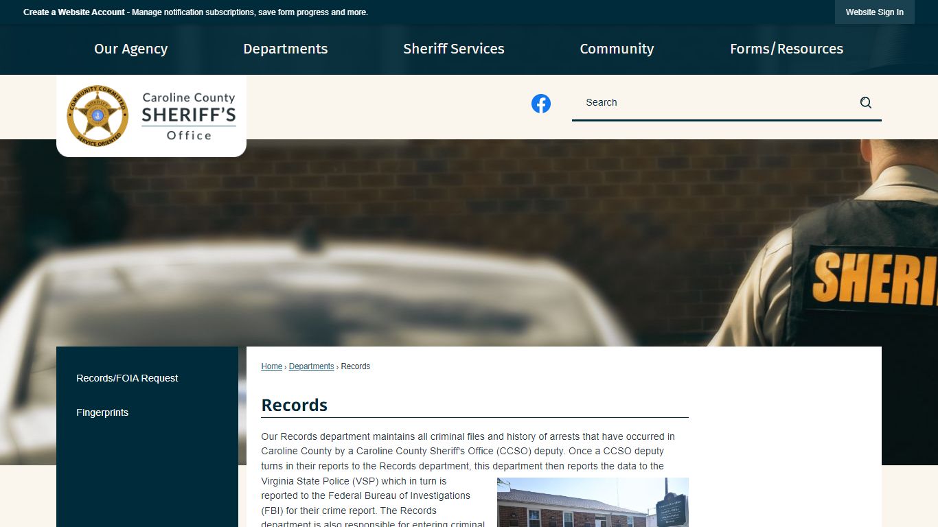 Records | Caroline County Sheriff's Office, VA